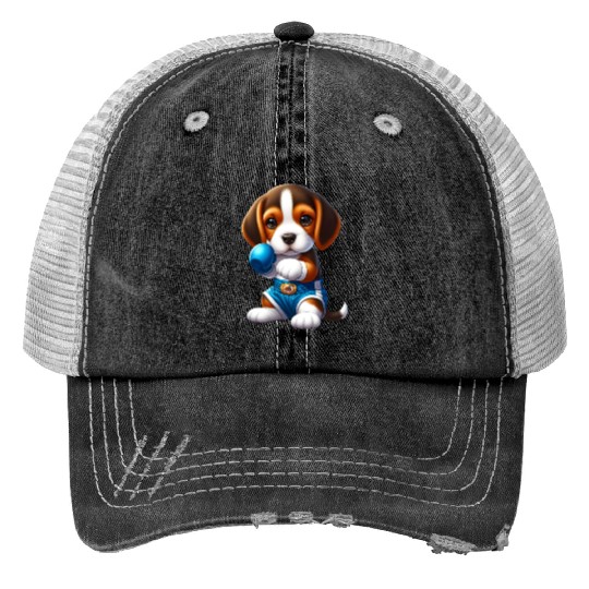 Muay Thai Beagle Trucker Hats