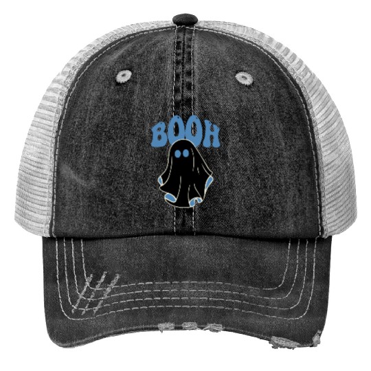 funny Halloween ghost Trucker Hats design
