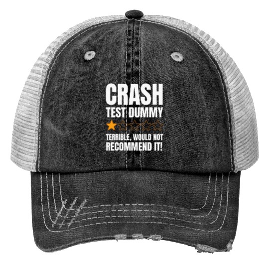 Broken Bone Injury Gifts Funny Crash Trucker Hats