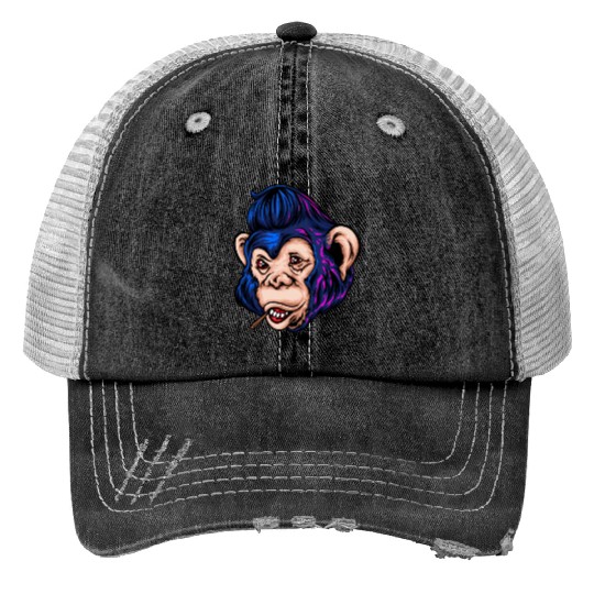 Monkey Hawk Trucker Hats