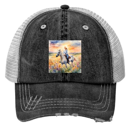 SUNSET RIDE Trucker Hats