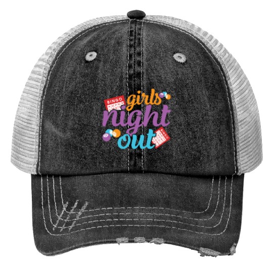 Girls Night Out Bingo Player Bingo Trucker Hats