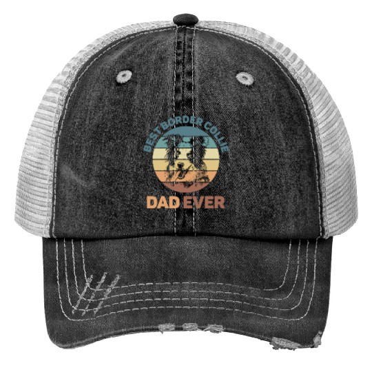 Unique Border Collie Design For Dog Lovers Trucker Hats
