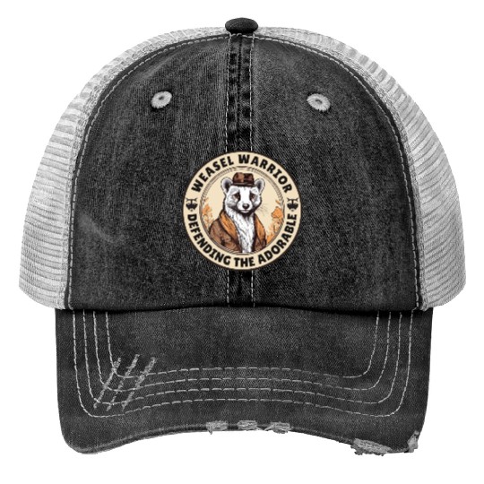 Weasel Warrior Trucker Hats