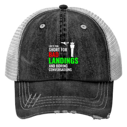 Air Traffic Controller ATC Aviation Humor Airplane Trucker Hats