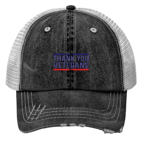 THANK YOU VETERANS Trucker Hats