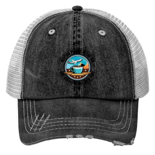 Air Traffic Controller Coffee ATC Aviation Humor Trucker Hats