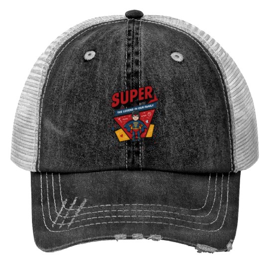 Super Dad Trucker Hats