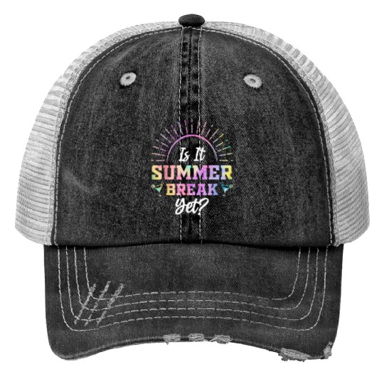 Summer Break Teacher appreciation Trucker Hats