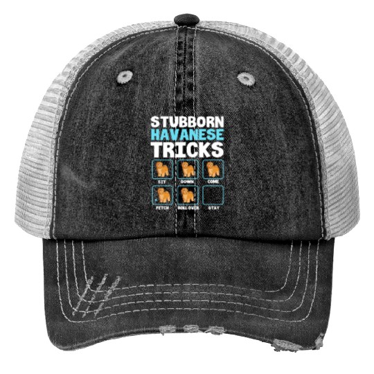 Havanese Tricks Pet Dog Training Funny Havanese Trucker Hats