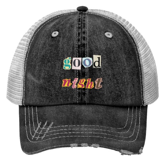 Dreamy Spectrum Typography Trucker Hats