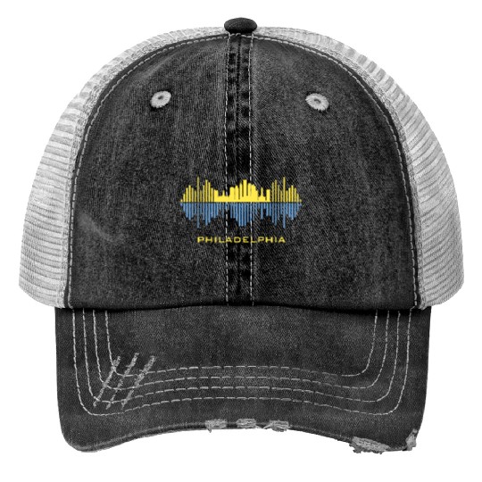Philadelphia City Sound Waves Trucker Hats