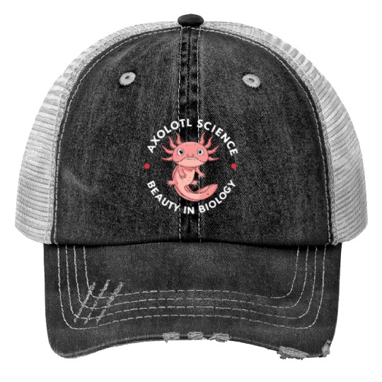 Axolotl Science Teacher Mexican Salamander Trucker Hats