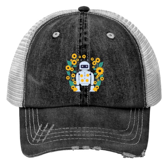 Spring robot Trucker Hats