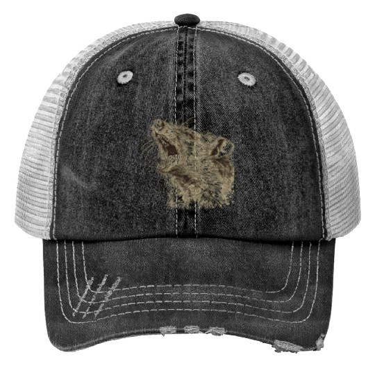 Ugly Opossum Design Weird Feral Wild Possum Trucker Hats