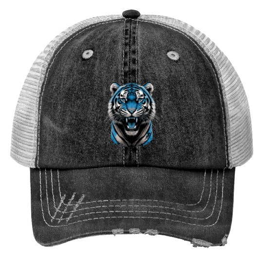 Blue Tiger  D83D DC99 Trucker Hats