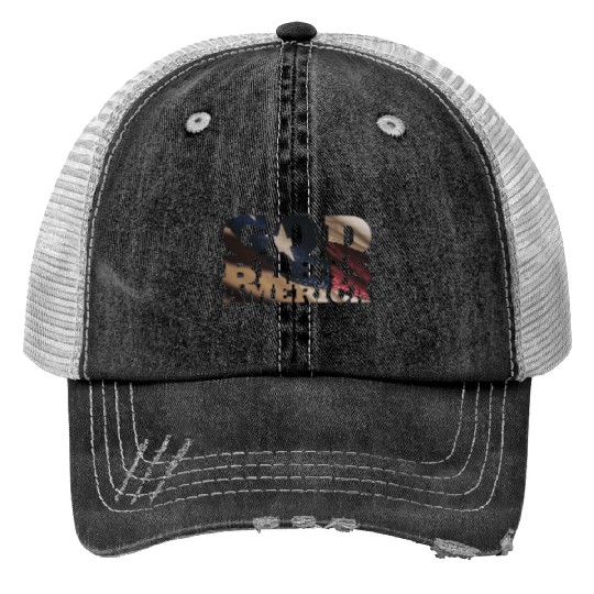 God Bless America Trucker Hats