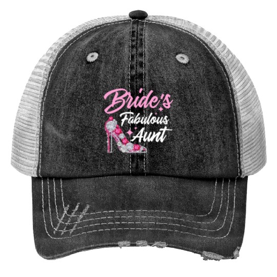 Bridal Party Aunt Bride's Fabulous Aunt Trucker Hats