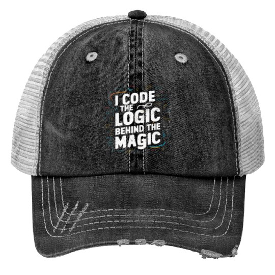 Backend Developer Programming Software Programmer Trucker Hats