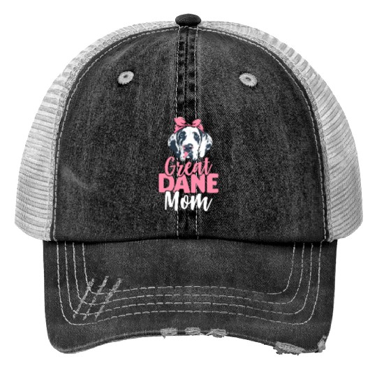 Great Dane Mom Dog Lover Dog Mom Trucker Hats