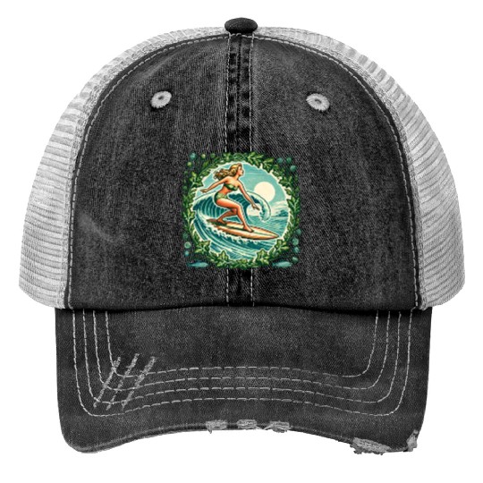 Surfer Girl Trucker Hats