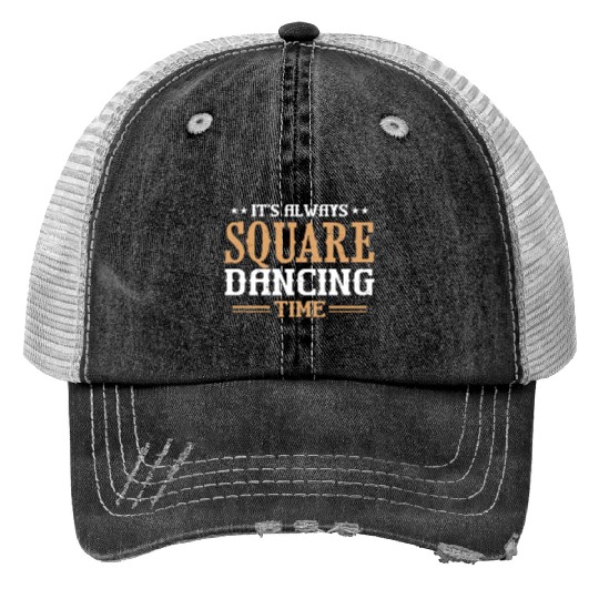 Western Square Dancing Design for a Square Dancer Trucker Hats