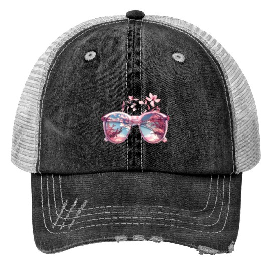 Blossom Reflection Trucker Hats