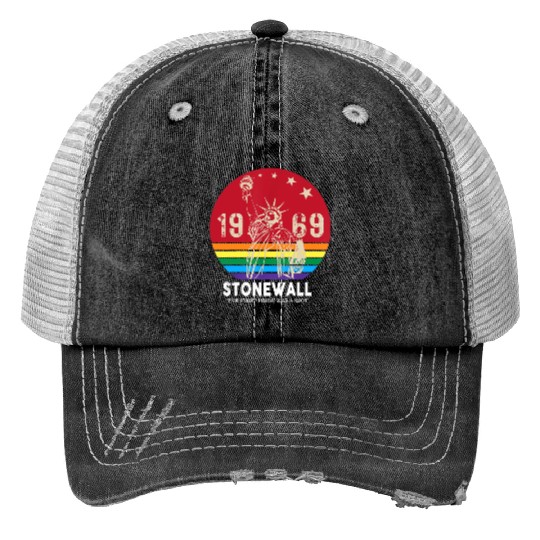 The First Pride Was A Riot 1969 Stonewall LGBTQ Trucker Hats