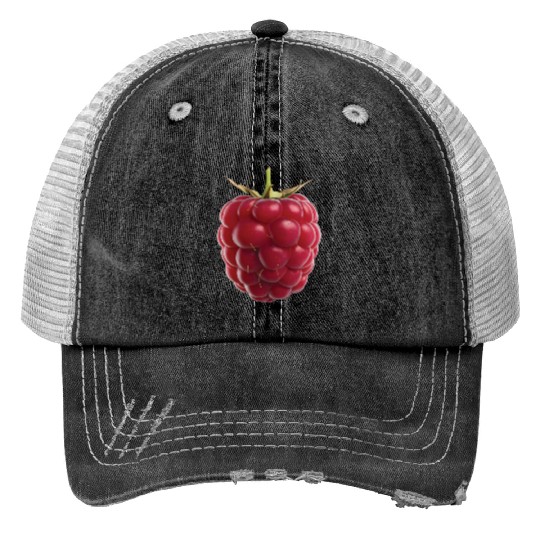 Raspberry Realistic Trucker Hats