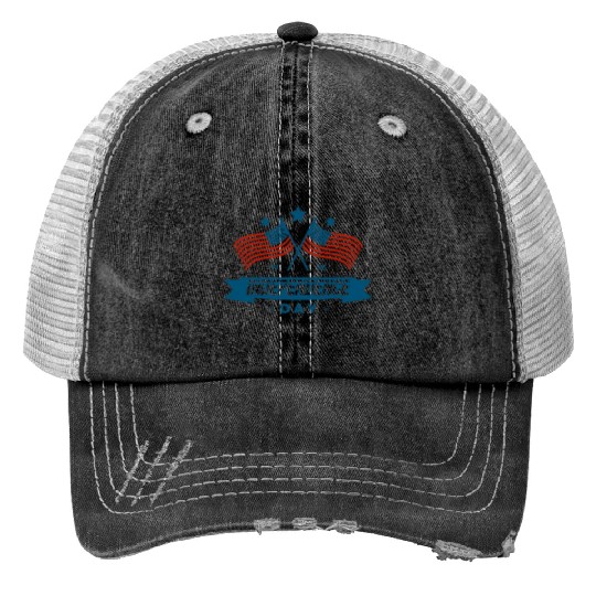 Independence day Trucker Hats