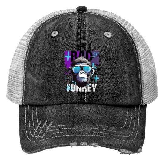 monkey funky Trucker Hats