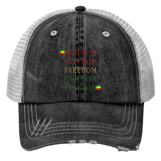 Freedom art Trucker Hats