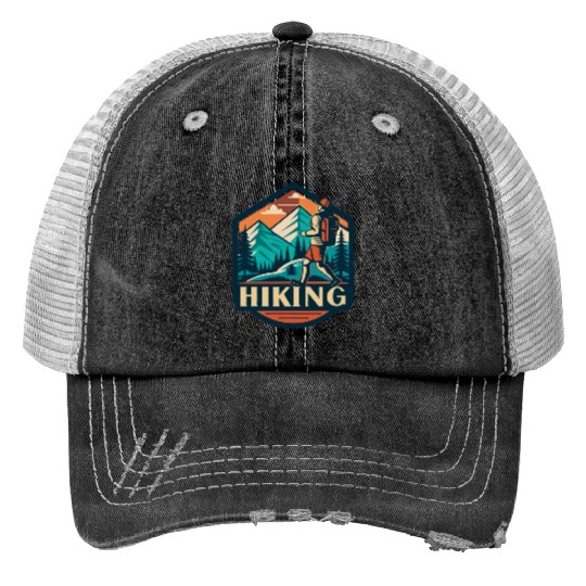 Outdoor Creative Mountain Hiking Lover Trucker Hats