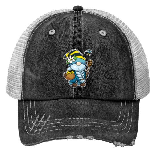 Honey Gnome Bees Beekeeper Trucker Hats