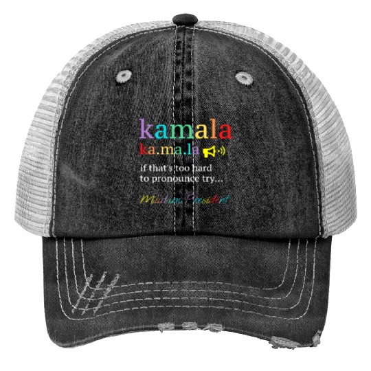 Vote Kamala Removes Nasty Orange Stains detergent Trucker Hats