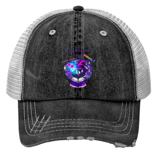 The Wizard Dog Trucker Hats