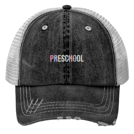 Preschool Teacher School Kindergarten Trucker Hats