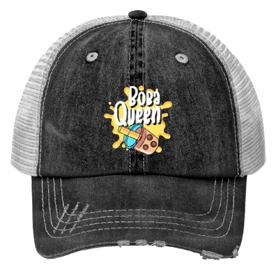 Kawaii Milk Tea Tea Balls Trucker Hats