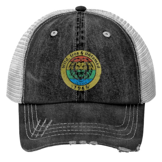 60th birthday Wild, free & untamed since 10/1964 Trucker Hats