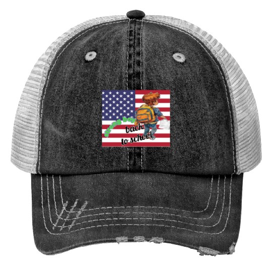 strong boy, back to school Trucker Hats