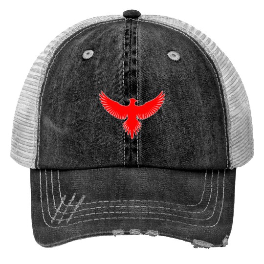 bird logo Trucker Hats