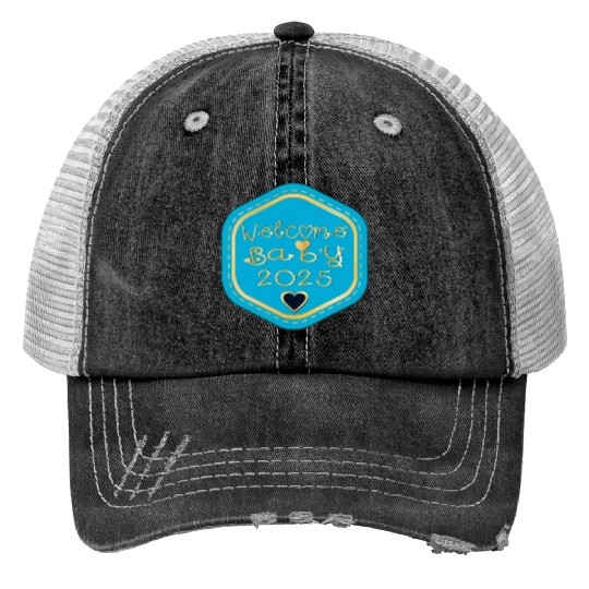 BABY BOY 2025 WELCOME Trucker Hats