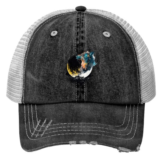 Fullmoon Wolf Trucker Hats