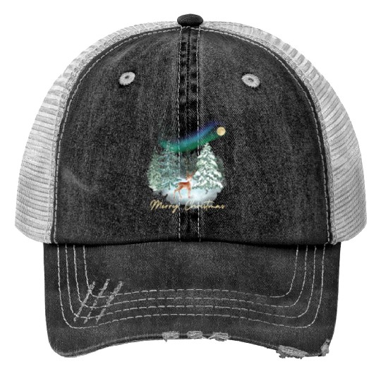 Christmas feeling winter wonderland with nordic Trucker Hats