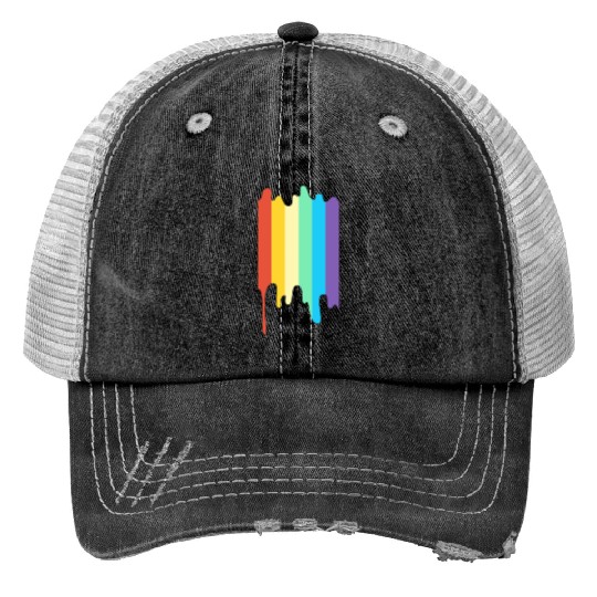 LGBT Rainbow Flag Colors | For Women Men Teenager Trucker Hats