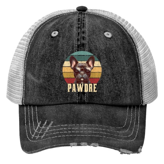 Pawdre Funny Best Dog Dad Ever Funny dog dad Trucker Hats