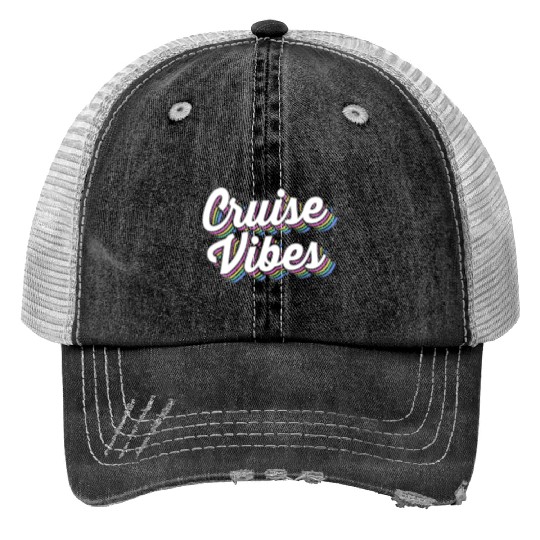 Family Vacation Trip Cousin Crew Cruise Vibes Trucker Hats