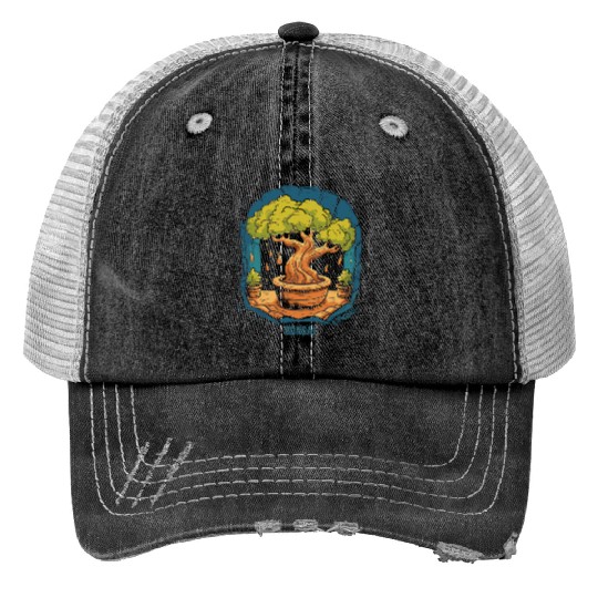 Bonsai Tree Trucker Hats