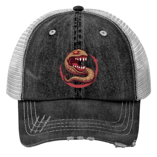 The Communist Worm: Comrade of Horror Trucker Hats