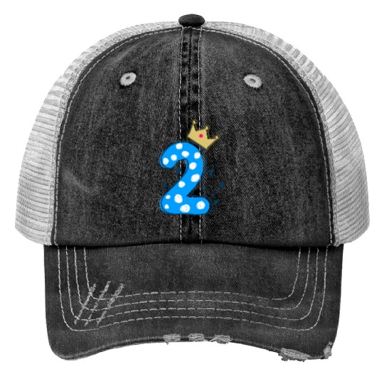 2nd birthday boys Trucker Hats
